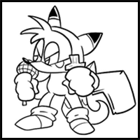 How to draw Tails – FNF: Tails’ Halloween