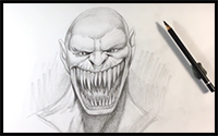How to Draw Baraka from Mortal Kombat - Easy Things to Draw
