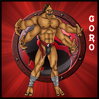How to Draw Goro from Mortal Kombat