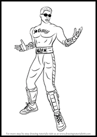 Kuinka piirtää Johnny Cage Mortal Kombatista