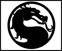 How to Draw Mortal Kombat Logo Step by Step
