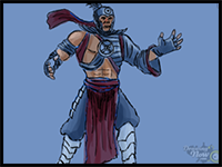 How to Draw Havik from Mortal Kombat