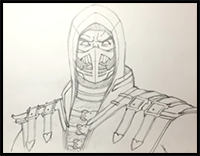 How To Draw Mortal Kombat Video Game Characters Drawing Tutorials Cartoons How To Draw Mortal Kombat Illustrations Lessons Caught enemies, no matter what their current position is, will be pulled to the scorpion (in standing position). how to draw mortal kombat video game
