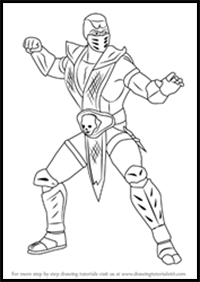 How to Draw Scorpion from Mortal Kombat