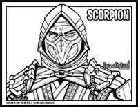 How to Draw Scorpion (Mortal Kombat 11) Drawing Tutorial