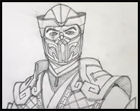 How to Draw Sub-Zero (Mortal Kombat 11) | Narrated Easy Step-by-Step Tutorial