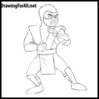 How to Draw Cartoon Sub-Zero