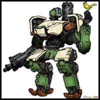 How to Draw Bastion, Overwatch