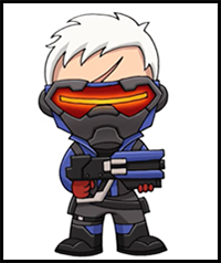 How to Draw Overwatch | Soldier 76