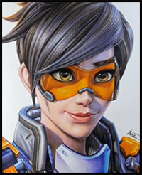 Drawing Tracer (Overwatch 2) | Fame Art