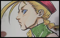 Drawing Cammy (Street Fighter) with Long Vo