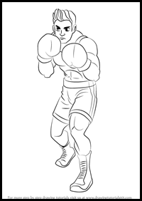 How to Draw Little Mac from Super Smash Bros