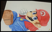 Drawing Mario| Super Smash Bros. Ultimate