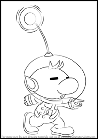 How to Draw Olimar from Super Smash Bros