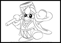 How to Draw King Dedede from Super Smash Bros