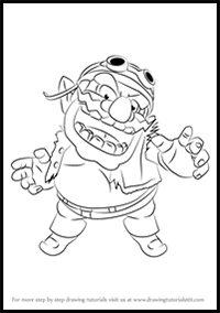 How to Draw Wario from Super Smash Bros