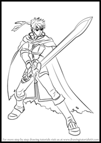 How to Draw Ike from Super Smash Bros