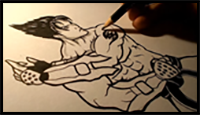 How to Draw Jin Kazama (Tekken Character)