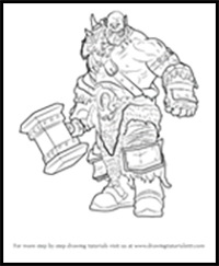 How to Draw Durotan from Warcraft