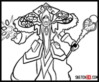How to Draw Magus Medivh | World of Warcraft