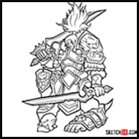 How to Draw Varian Wrynn | World of Warcraft
