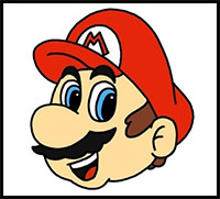How to Draw Super Mario Bros Characters Mario, Luigi, Bowser, Princess