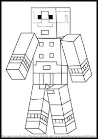 How to Draw Magnus from Minecraft