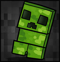 How to Draw a Chibi Minecraft Creeper