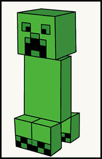 How to Draw a Minecraft Creeper - Really Easy Drawing Tutorial