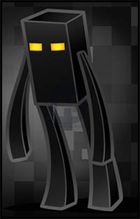 How to Draw Enderman, Minecraft