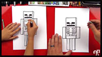How to Draw a Minecraft Skeleton