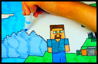 How to Draw Minecraft Characters (Steve)