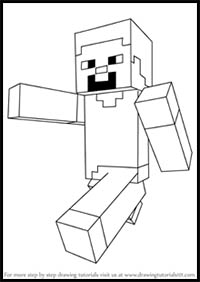 How to Draw Steve from Minecraft