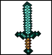 How to Draw a Minecraft Sword