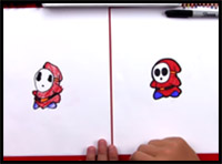 How to Draw Shy Guy from Mario