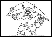 How to Draw Gusto from Skylanders