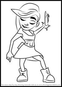 How to Draw Lucy from Subway Surfers