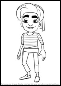 How to Draw Marco from Subway Surfers