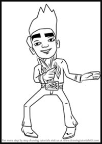 How to Draw Rex from Subway Surfers
