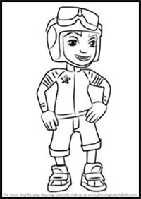 How to Draw Roberto from Subway Surfers