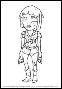 How to Draw Zoe from Subway Surfers