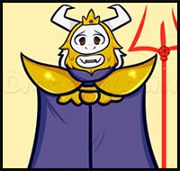 How to Draw Asgore from Undertale