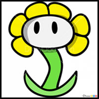 How to Draw Flowey  Undertale 