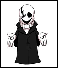 How to Draw WD Gaster | Undertale