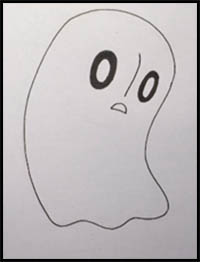 How to Draw Napstablook from Undertale