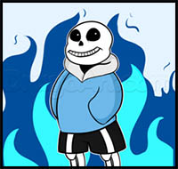 How to Draw Sans the Skeleton from Undertale