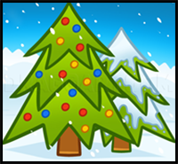 How to Draw Christmas Trees, Christmas Trees
