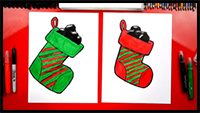 How To Draw A Stocking Full Of Coal
