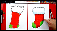 How To Draw A Christmas Stocking