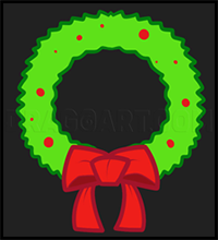 How to Draw a Wreath for Kids